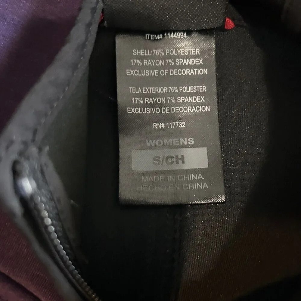 Gerry Women's Size Small Hooded Sleeveless Vest Purple Outerwear Athletic Zip - Picture 9 of 15